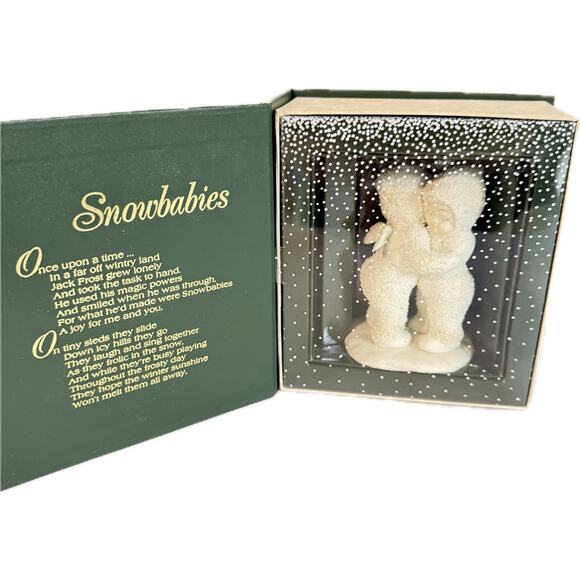 Department 56 Other - Dept 56 Snowbabies "I Need a Hug" Hugging Angels Figurine #68136 Retired